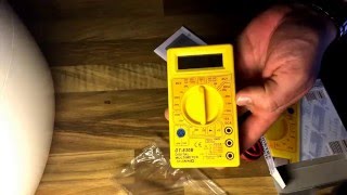 digital multimeter DT830B unboxing and function overview [upl. by Amery]