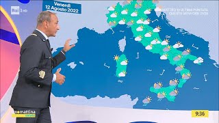 Il Meteo  Unomattina Estate  11082022 [upl. by Asimaj]