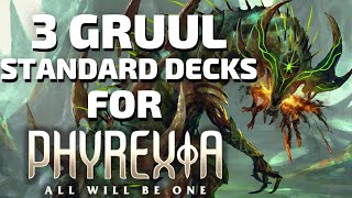 🔴🟢Gruul Oil Ramp Aggro  3 Standard Decks for Phyrexia ONE  Magic MTG Arena [upl. by Marciano]