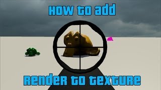 How to add render to texture video script in bge [upl. by Ronen]