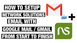 Network Solutions Email Setup Email Client Setup POP3  Gmail Webmail  Settings That Work 2022 [upl. by Tibbs]