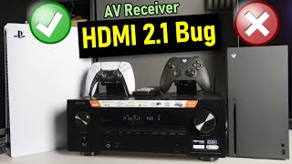 HDMI 21 Bug on 2020 AV Receivers Affects Xbox Series X but Not PS5 Why [upl. by Airrat]