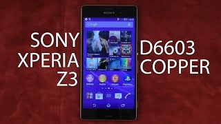 Распаковка Sony Xperia Z3 D6603 Copper [upl. by Primaveria]