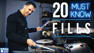 20 MUST KNOW Drum Fills For Beginner Drummers  Drum Beats Online [upl. by Michell472]