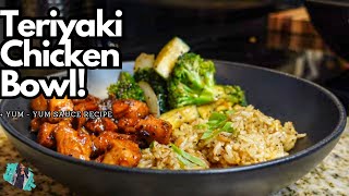 DELICIOUS TERIYAKI CHICKEN BOWL THATS EASY TO MAKE AT HOME  QUICK WEEKNIGHT RECIPE TUTORIAL [upl. by Stanzel]