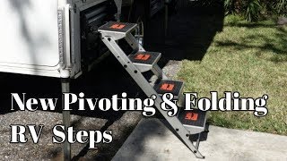 New Pivoting amp Folding RV Steps  Enhanced Design [upl. by Nollie]