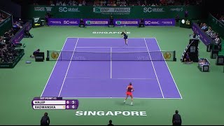 Agnieszka Radwanska 2015 WTA Finals Hot Shot  Day 5 [upl. by Barbour]