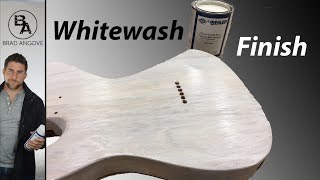 How to do a whitewash or white stained guitar [upl. by Heiner]