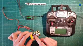 Bind a Flysky FS i6X radio and a FS iA6B receiver [upl. by Lemert]