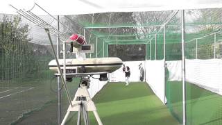 2014 BOLA Cricket Bowling Machine Setup and Operation [upl. by Vijar284]