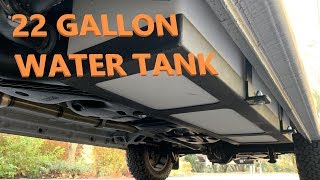 How To Install A WATER TANK Underneath Your Van vanlife [upl. by Annahsohs416]