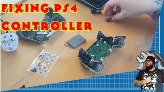 Replacing PS4 dualshock controller rubber buttonsfixing Playstation 4 controller [upl. by Aniraad]