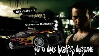 How to Make Razors Mustang from Need for Speed Most Wanted 2005 [upl. by Yror]