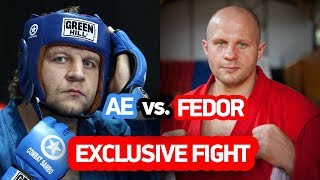 Aleksander Emelianenko vs Fedor EMELIANENKO uncommon EXCLUSIVE FIGHT between brothers [upl. by Suoilenroc]