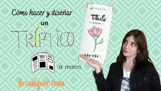 Cómo hacer un tríptico a mano [upl. by Inavoig250]