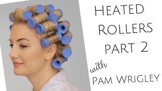 Part 2 Learn how to set hair in heated rollersachieve glossy natural looking curl with hot rollers [upl. by Aundrea]