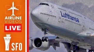 LIVE Plane Spotting at San Francisco International Airport SFO [upl. by Askwith]