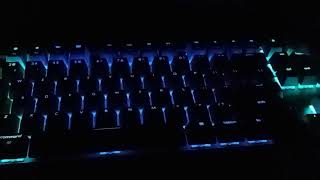 Keychron K8 wireless mechanical keyboard  all RGB settings shown [upl. by Handal]