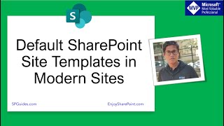 Default SharePoint site templates in Modern Team and Communication Sites [upl. by Yltnerb]