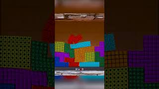 TETRIS CUBE blender animation tetris softbody gaming games tetrispuzzle テトリス тетрис [upl. by Ahsia901]