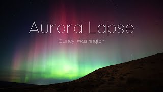 Aurora lapse  10102024  Quincy WA USA [upl. by Mahau]