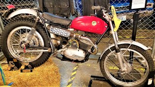 1966 Bultaco Sherpa quotSquot quotTquot 250cc Trial Bikes Classic Vintage motorbikes Closeup View [upl. by Dalia]