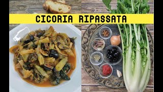 Cicoria ripassata Italian chicory A taste of the South [upl. by Malissia]