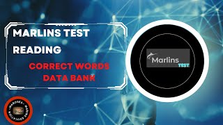 MARLINS TEST READING CORRECT WORDS PRACTICE FOR SEAFARERS [upl. by Ahsimaj165]