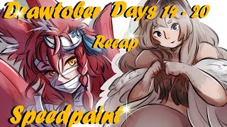 Drawtober Week 3 Prompts 14  20 Speedpaint Recap [upl. by Marleen]