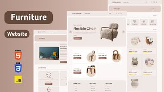 How to Build a Responsive MultiPage Furniture Website 🔥 [upl. by Ches]