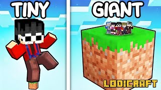 One GIANT Block vs One TINY Block in Minecraft [upl. by Sakram]