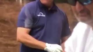 Phil Mickelson takes CBD oil at the 2019 Masters [upl. by Ainessej]