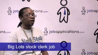 Big Lots Interview  Stock Clerk [upl. by Nnaeirelav246]