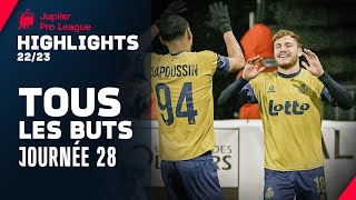 TOUS LES BUTS 🔥🔥 Jupiler Pro League Highlights GD28 [upl. by Nino26]