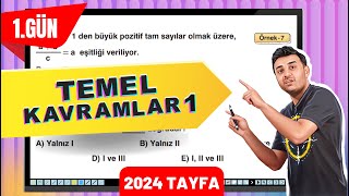 TEMEL KAVRAMLAR 1  1 GÜN 40GündeTYTmatematikkampı [upl. by Ecnar]