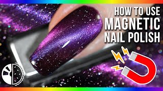 HowTo 🧲 Magnetic Nail Polish at Home No Gel [upl. by Gamal]