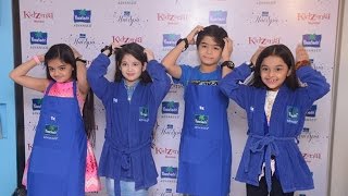 Harshaali Malhotra with Spandan Chaturvedi Ruhanika Dhawan at Parachute Advanced Hair Spa [upl. by Stonwin310]