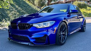 BMW M3 CS  SAN MARINO BLUE  F80 M3  4K  POV DRIVE [upl. by Donatelli]