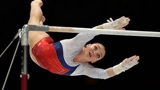 Aliya Mustafina RUS Bars  World Championships 2013 Qualification [upl. by Ecikram]