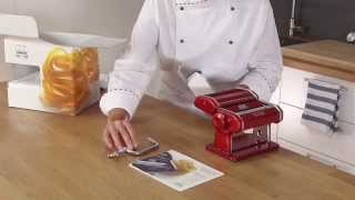 Homemade fresh pasta with Marcato Atlas 150  Video tutorial [upl. by Kaazi791]