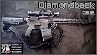 Diamondback DB15 AR15 Rifle with EOTech VUDU LPVO Scope at 350 Yards [upl. by Zarah279]