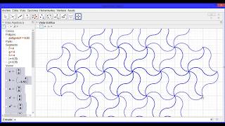 Construcción de la pajarita nazarí con Geogebra [upl. by Primaveria726]