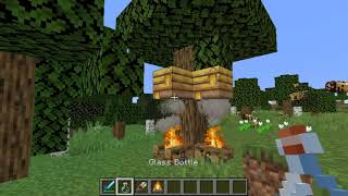 How to Harvest Honey and Honeycombs from a Bee Nest in Minecraft Version 115 [upl. by Aibar]