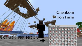 9000 IronHour 119 Iron Farm  Minecraft Farms [upl. by Scarface793]