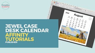 Jewel Case Calendar Layout  Affinity Publisher Tutorial [upl. by Nylaret846]