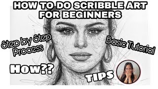 How To Do Basic Scribble Art Tutorial  Tips and Step by Step Process [upl. by Maharva]