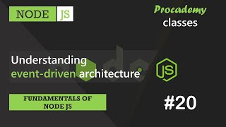 20 Understanding event driven architecture  Fundamentals of NODE JS  A Complete NODE JS Course [upl. by Nyla]