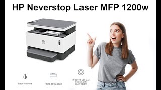 HP Neverstop Laser MFP 1200w [upl. by Madora]