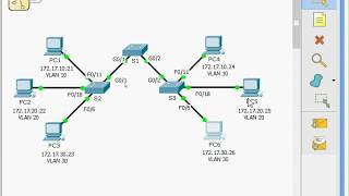 6217 Packet Tracer  Configuring VLANs [upl. by Lenee]