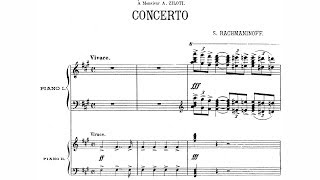 Rachmaninoff  1st Piano Concerto 1891 version  sheet music [upl. by Madella]